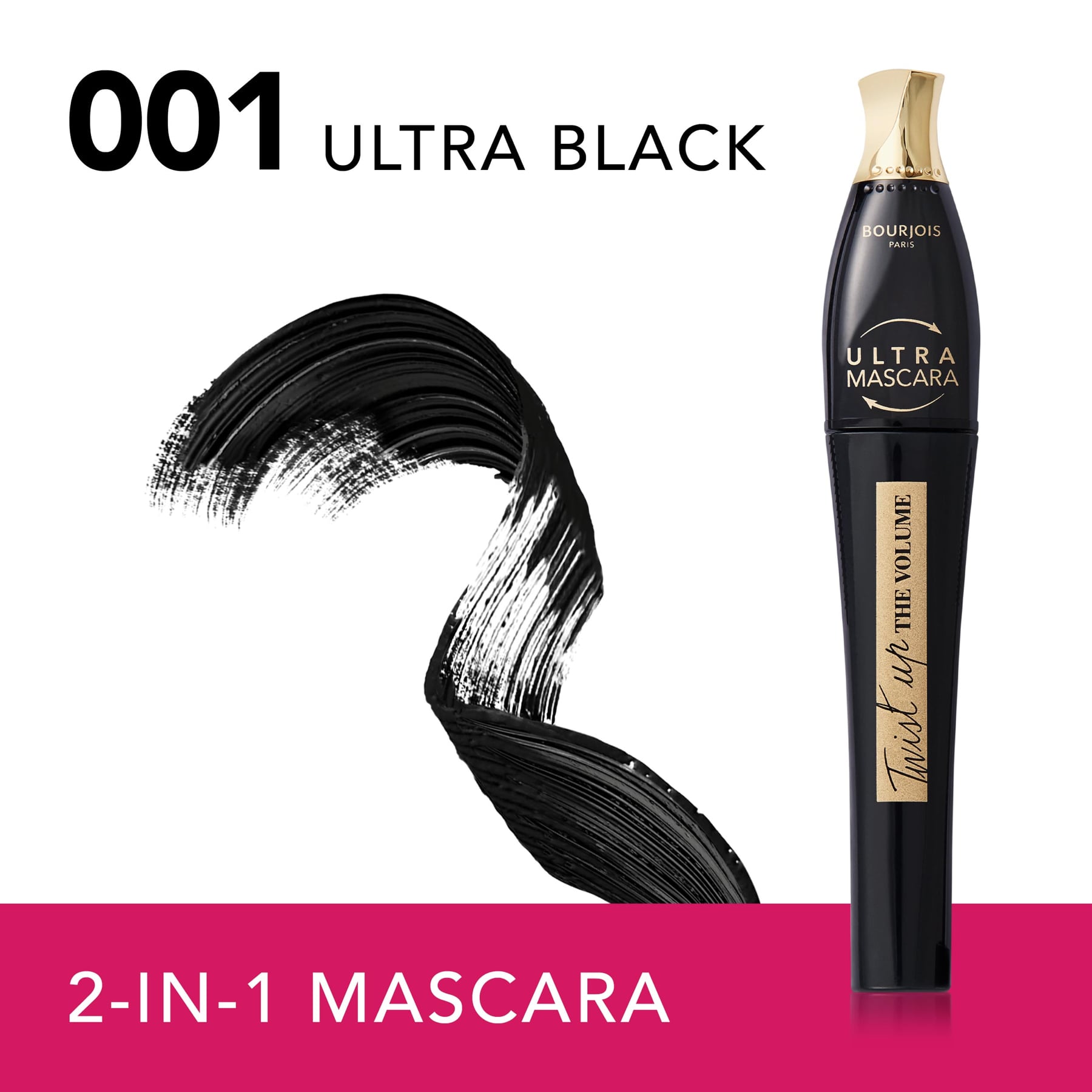 Bourjois Twist Up The Volume Mascara 001 Extreme Black 8ml
