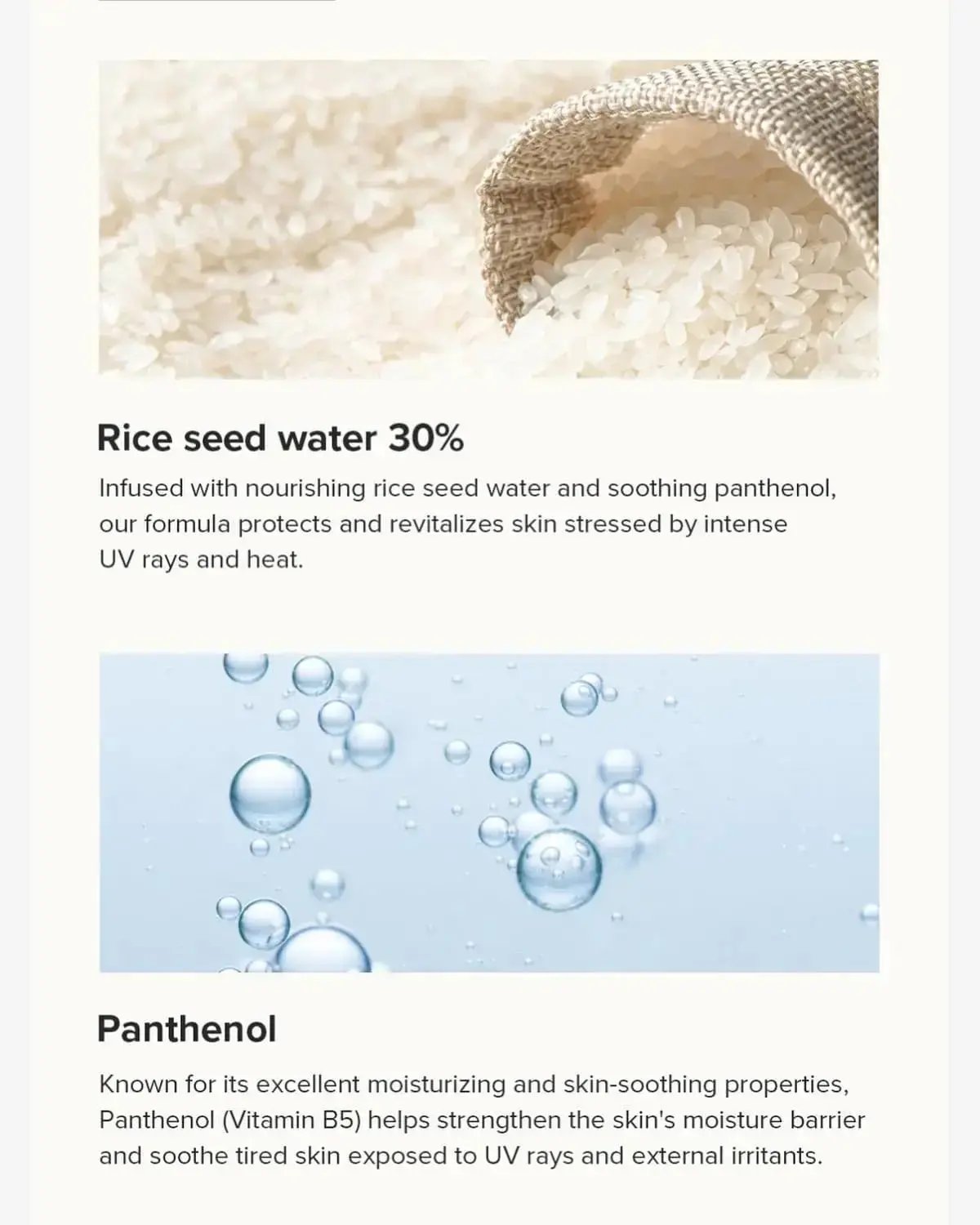 BEAUTY OF JOSEON Relief Sun Aqua Fresh Rice + B5 SPF50+ PA++++ 50 ML BEAUTY OF JOSEON