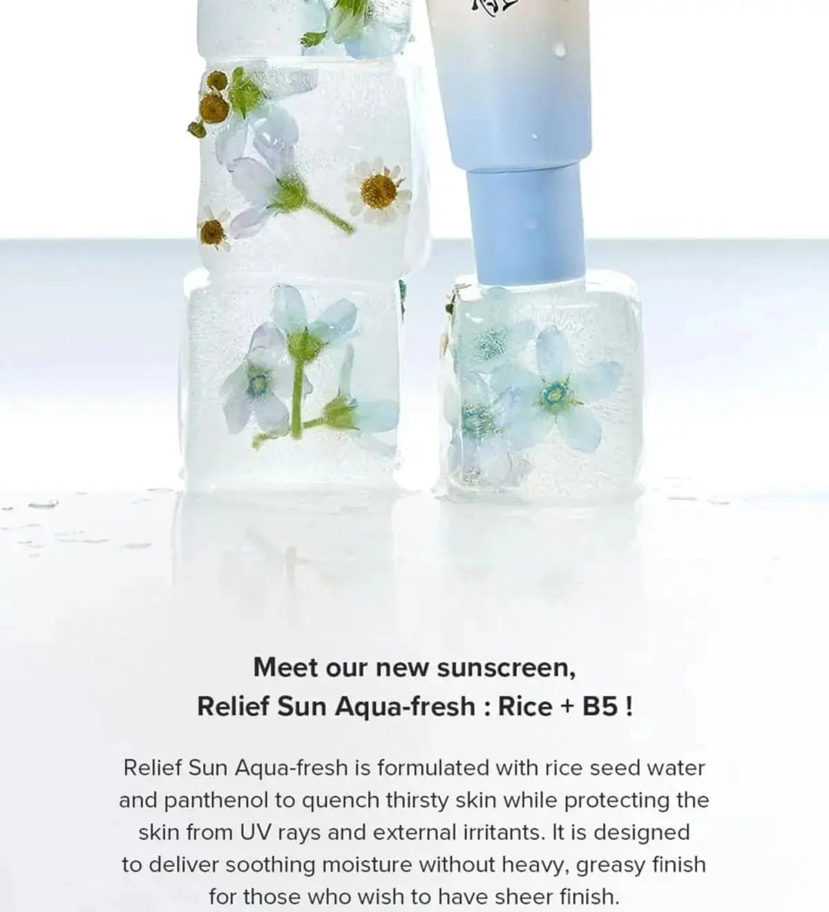 BEAUTY OF JOSEON Relief Sun Aqua Fresh Rice + B5 SPF50+ PA++++ 50 ML BEAUTY OF JOSEON