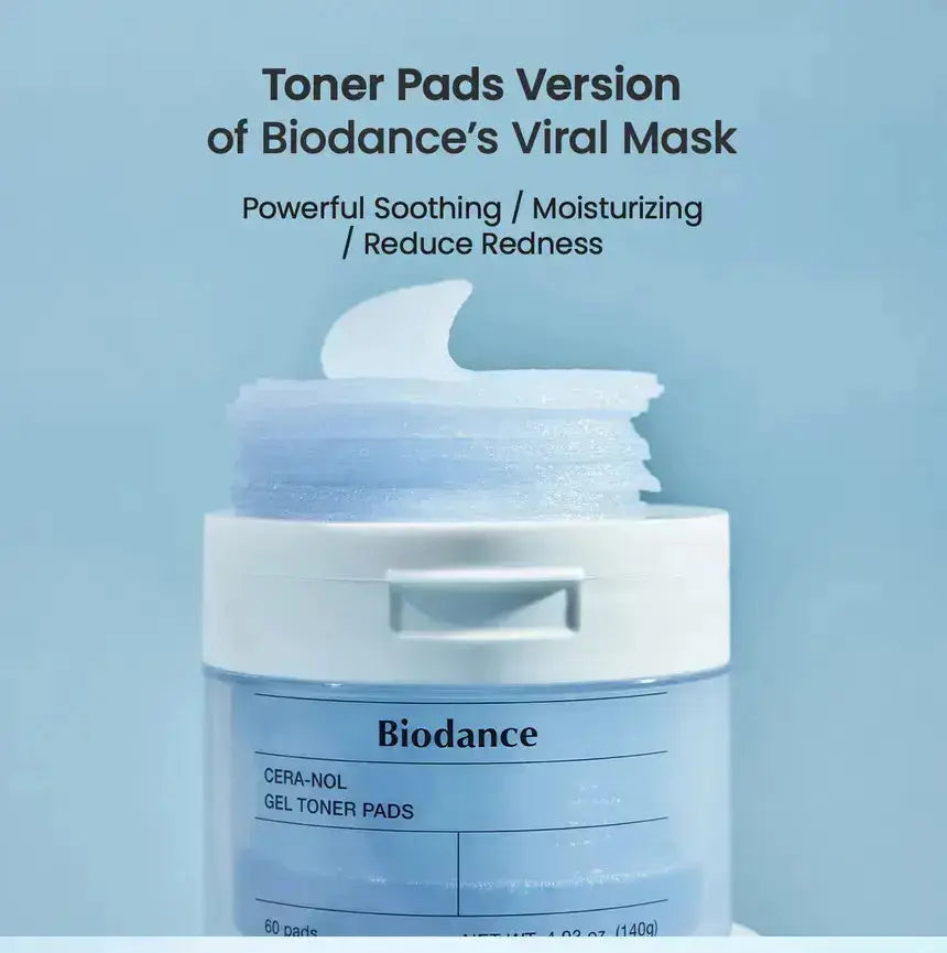 BIODANCE Cera-nol Gel Toner Pads ( 60 pads ) BIODANCE
