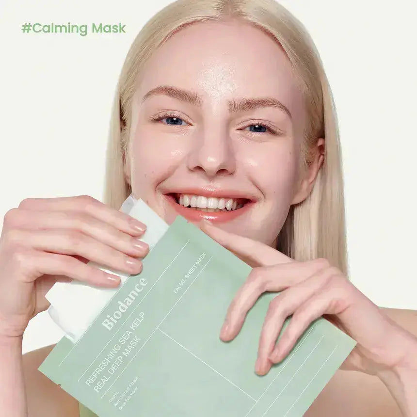 BIODANCE Refreshing Sea Kelp Real Deep Mask Set + Sea Kelp Gel Toner Pads BIODANCE