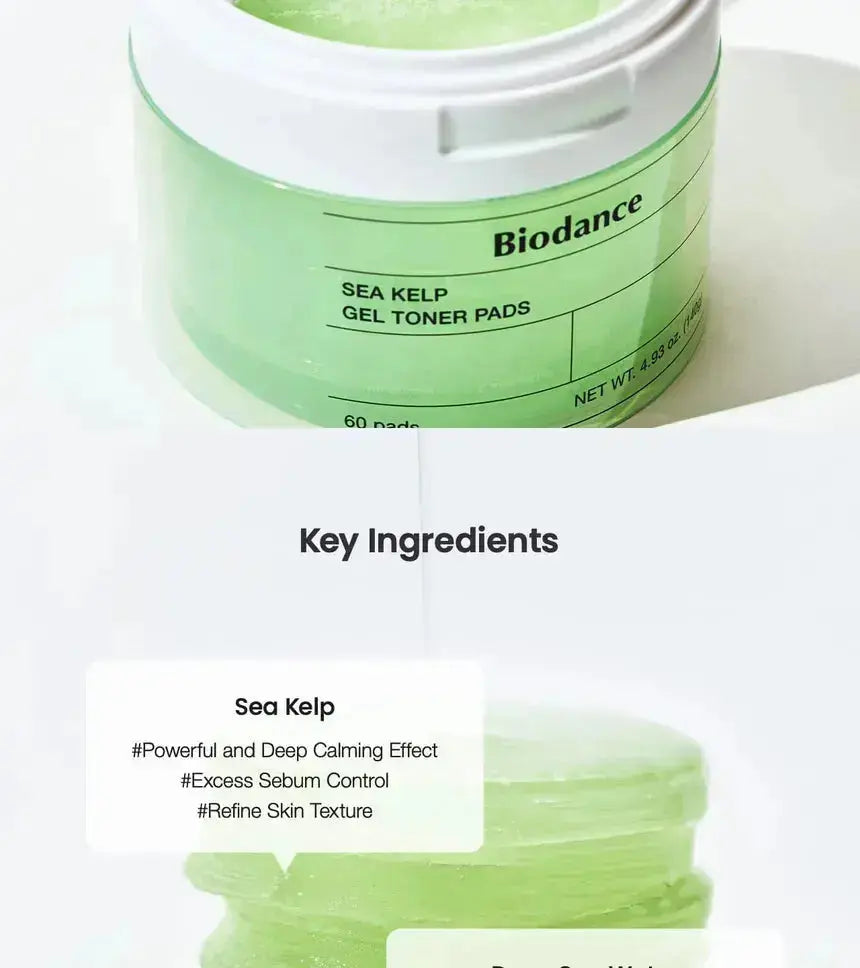 BIODANCE Sea Kelp Gel Toner Pads ( 60 pads ) BIODANCE