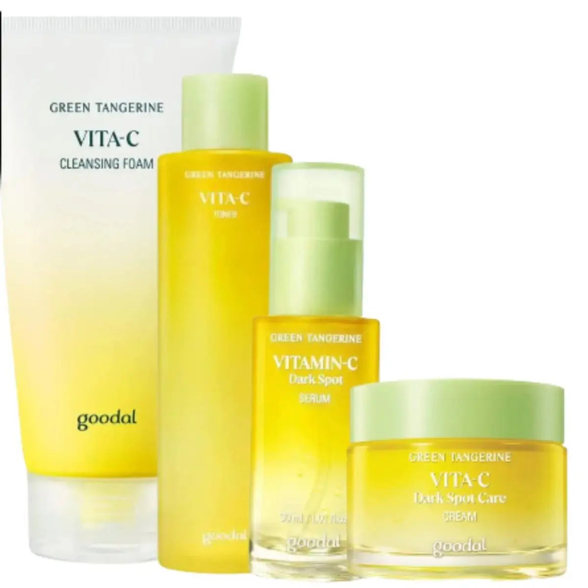 GOODAL Cleansing Foam, Toner, Serum and Cream Set Goodal