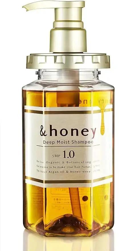 & Honey Deep Moist Shampoo, Treatment & Hair Oil Set & Honey