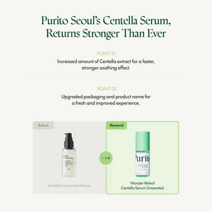 PURITO Wonder Releaf Centella Serum Unscented 60 ml PURITO SEOUL
