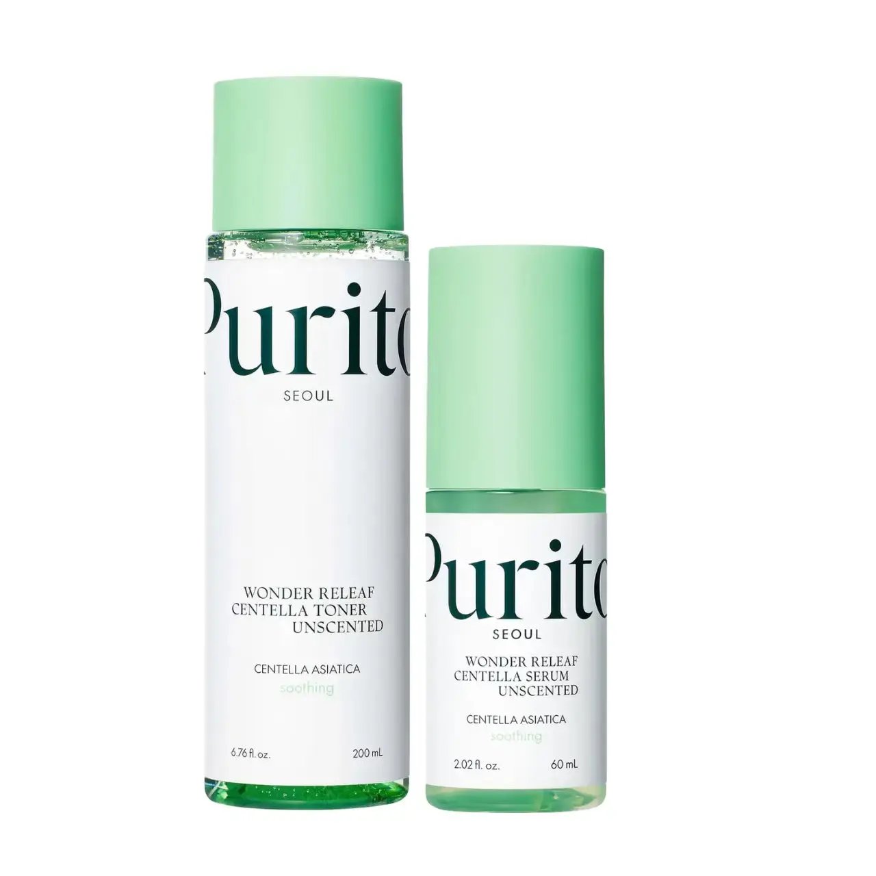 PURITO Wonder Releaf Centella Unscented Toner & Serum Purito