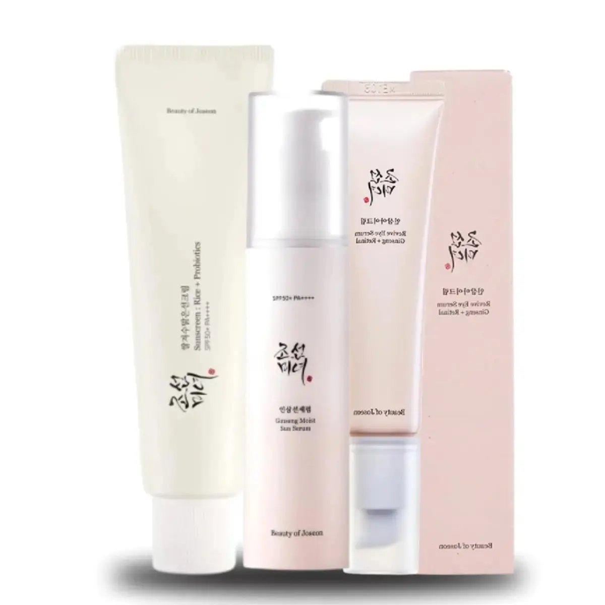 Revive Eye Serum & Ginseng Moise Sun Serum & Relief Sun: Rice + Probiotics Beauty of Joseon Set BEAUTY OF JOSEON