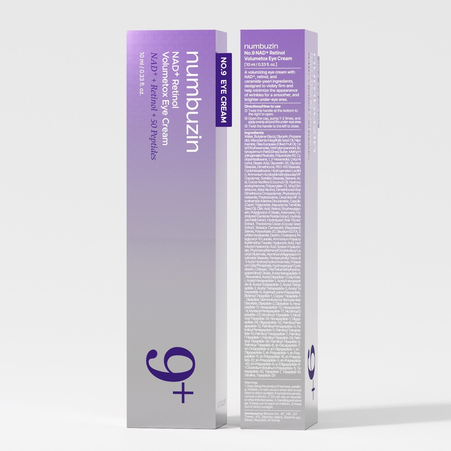 No.9 NAD+ Retinol Volumetox Eye Cream numbuzin