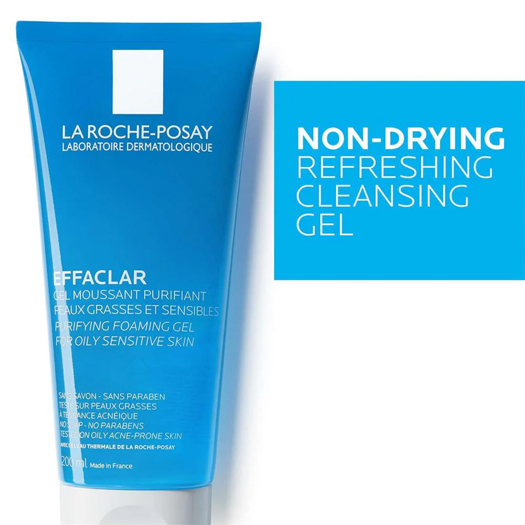 LA ROCHE-POSAY Effaclar Acne Foaming Cleansing Gel For Oily & Acne Prone Skin 200 mL La Roche Posay