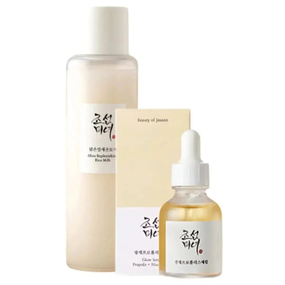 BEAUTY OF JOSEON Glow Replenishing Rice Milk Glow & Glow Serum Propolis + Niacinamide Set BEAUTY OF JOSEON