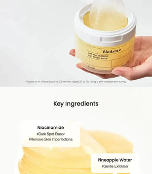 BIODANCE Vita Niacinamide Gel Toner Pads ( 60 pads ) BIODANCE