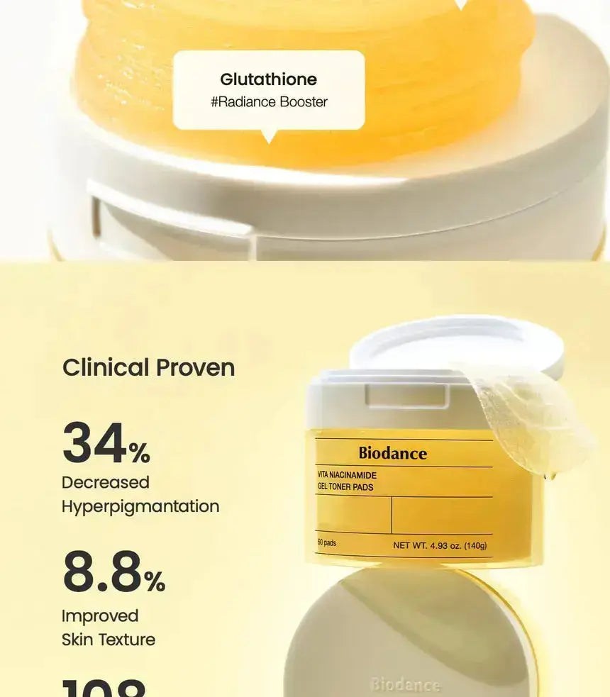 BIODANCE Vita Niacinamide Gel Toner Pads ( 60 pads ) BIODANCE