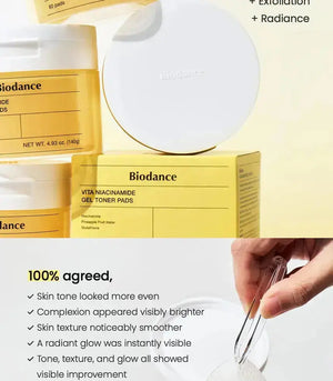 BIODANCE Vita Niacinamide Gel Toner Pads ( 60 pads ) BIODANCE