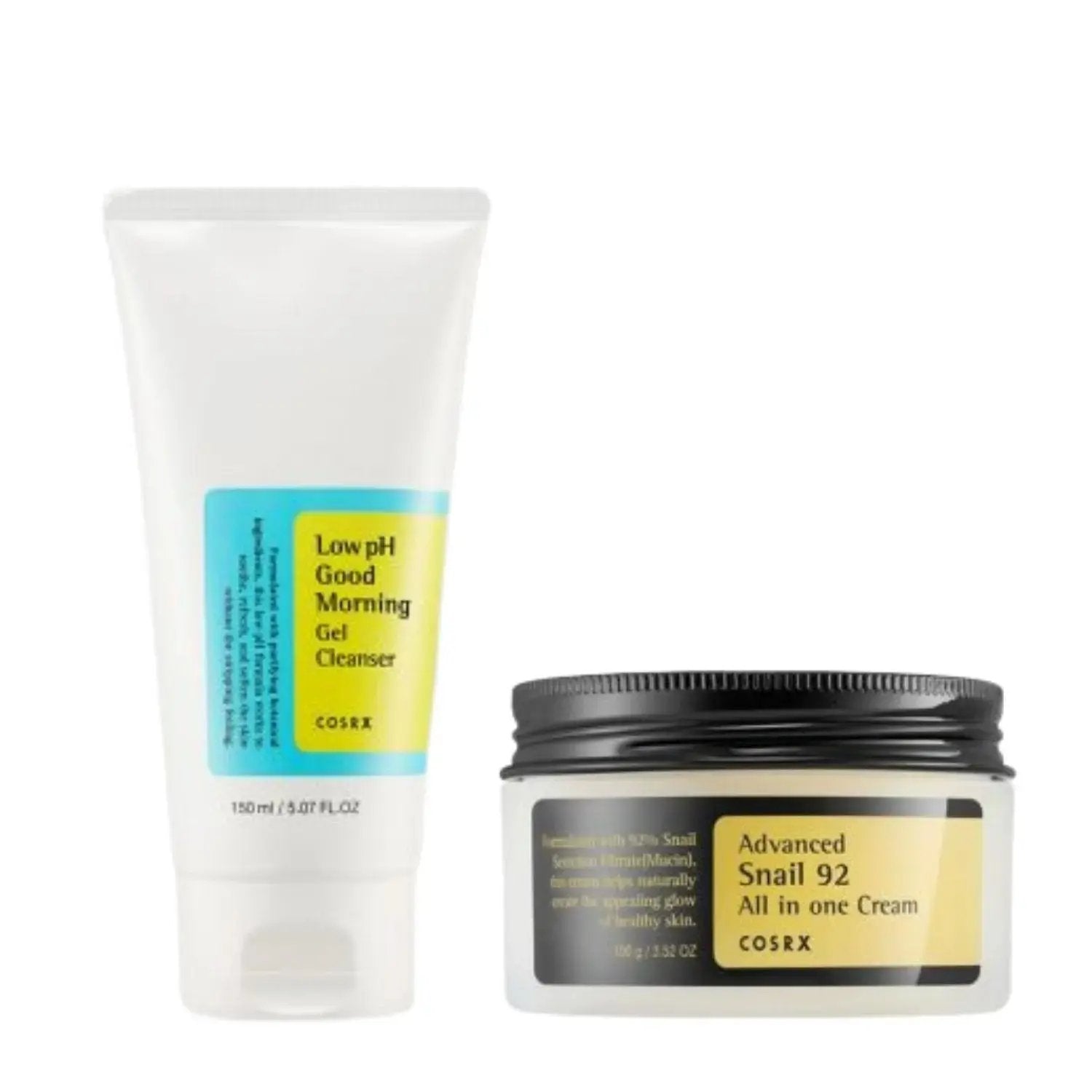 COSRX Low pH Good Morning Gel Cleanser +Advanced Snail 92 All in one Cream 250ml COSRX