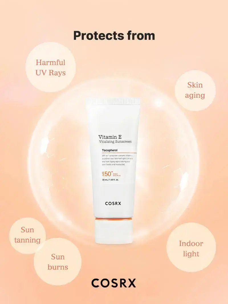 COSRX Vitamin E Vitalizing Sunscreen SPF 50+ COSRX