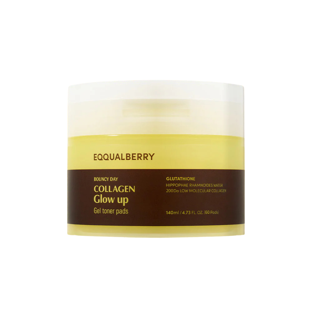 Collagen Glow Up Gel Toner Pads - 60 Pads EQQUALBERRY