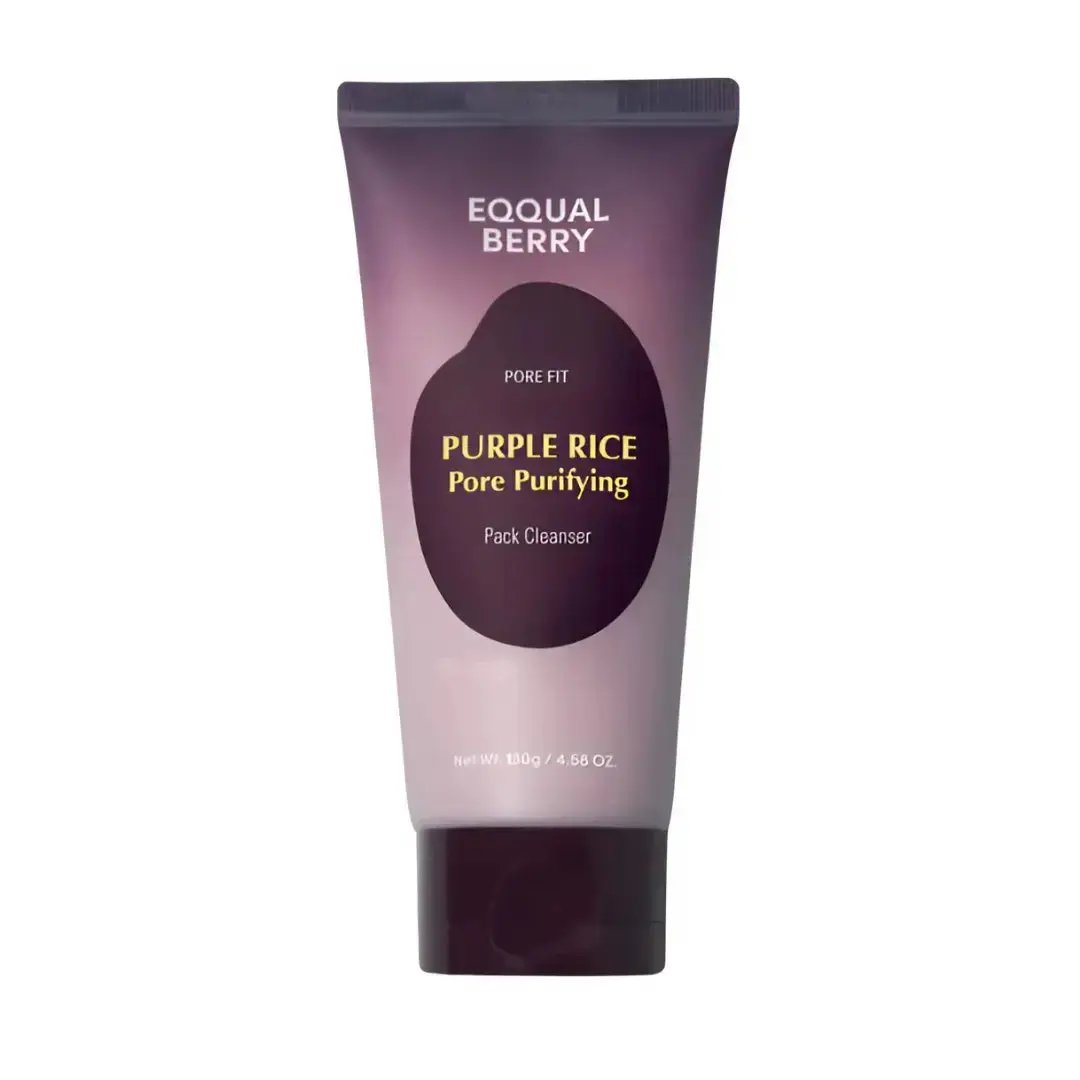 EQQUALBERRY Purple Rice Pore Purifying Pack Cleanser 130 gm EQQUALBERRY