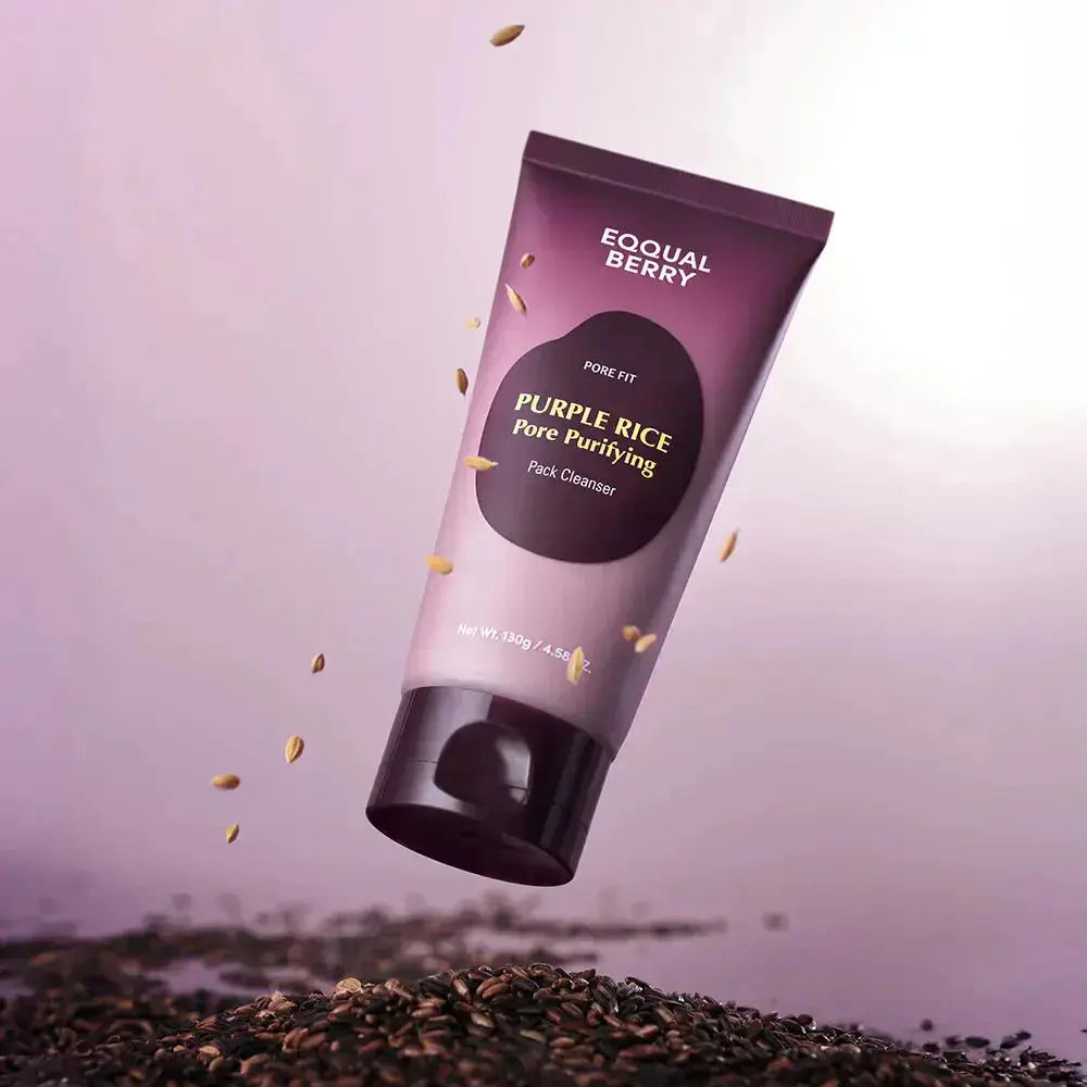 EQQUALBERRY Purple Rice Pore Purifying Pack Cleanser 130 gm EQQUALBERRY