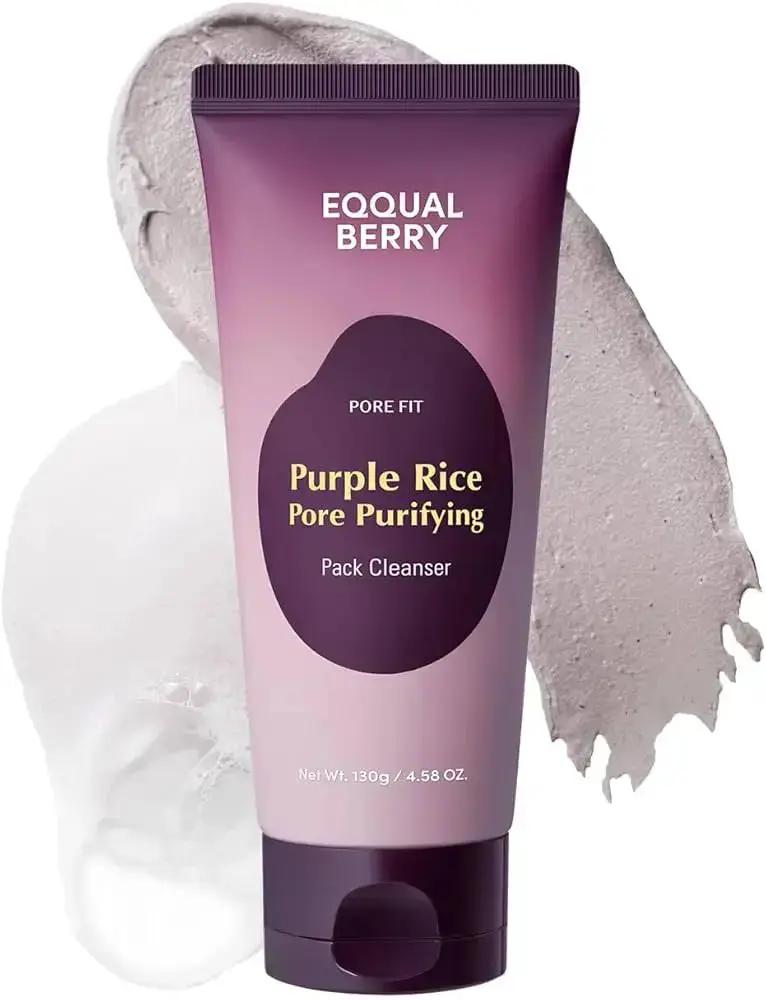 EQQUALBERRY Purple Rice Pore Purifying Pack Cleanser 130 gm EQQUALBERRY