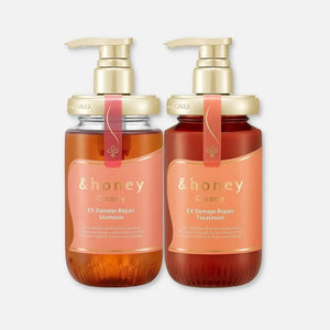 & Honey Creamy EX Damage Repair Shampoo, Treatment & Hair Oil Set & Honey
