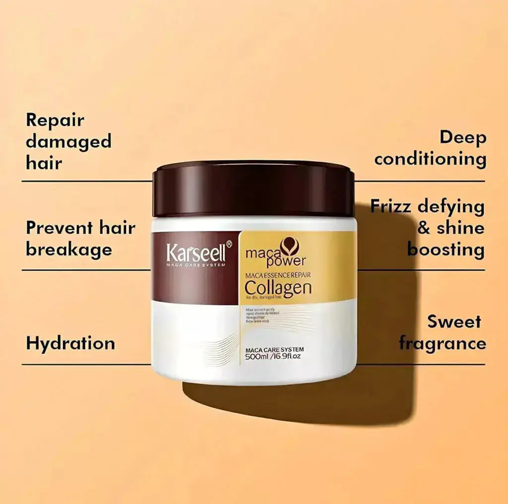 Karseell Collagen Hair Treatment Collagen Hair Mask Essence for Dry Damaged Hair 500 ml KARSEELL