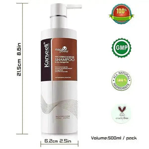 Karseell Maca Power Argan Oil Shampoo Herbal Extract Deep Moisturizing Gentle Shampoo for Dry and Damaged Hair 500 ml KARSEELL