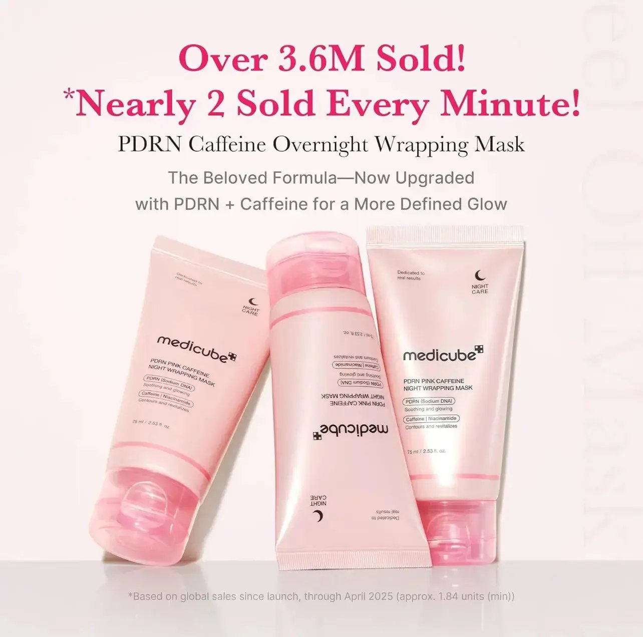 MEDICUBE PDRN Pink Caffeine Night Wrapping Mask 75 ml Medicube