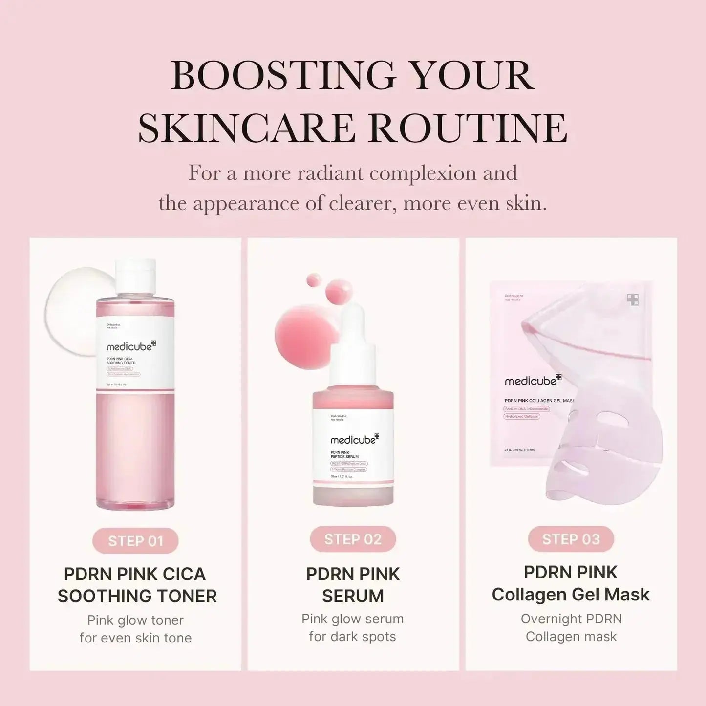 MEDICUBE PDRN Pink Cica Soothing Toner 120 ML Medicube
