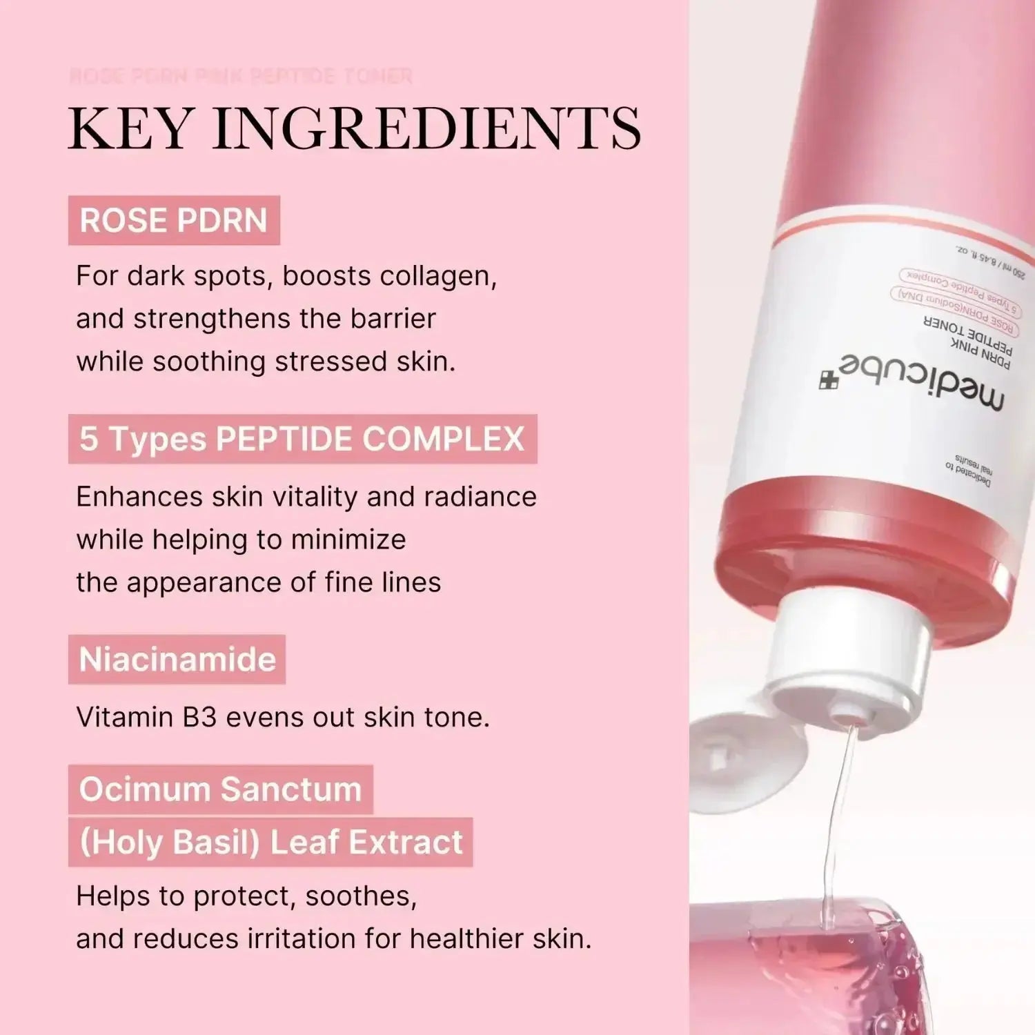 MEDICUBE PDRN Pink Cica Soothing Toner 120 ML Medicube