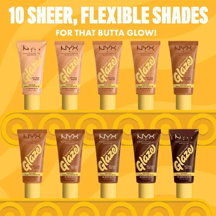 Buttermelt Glaze Soft Glow Skin Tint SPF30 NYX