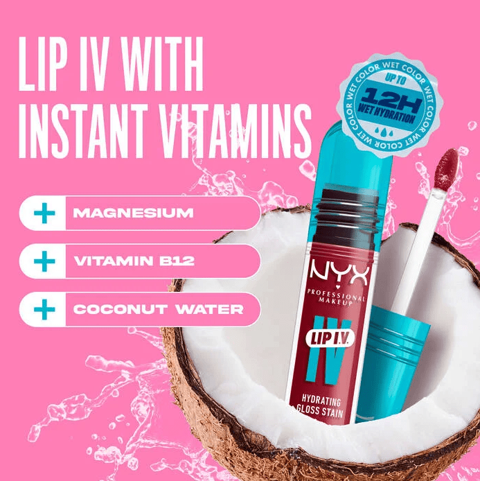 Lip I.V Hydrating Lip Gloss Stain NYX