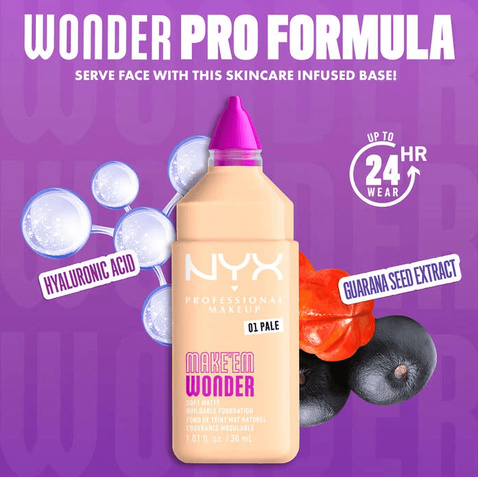Make' Em Wonder Soft Matte Buildable Foundation NYX