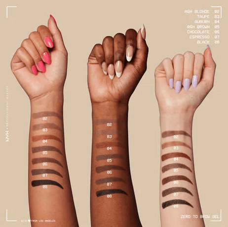 Zero to Brow Gel Longwear Eyebrow Gel NYX